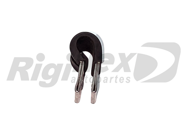 ABRAZADERA CON GOMA PARA CAÑO DE 10 MM